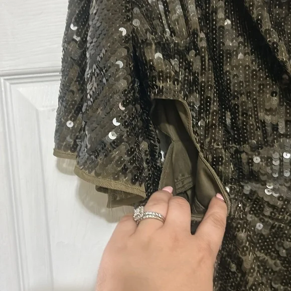 MAC DUGGAL Olive Dress 93662 NWT - Picture 7 of 10